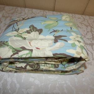 Pottery Barn Floral Cotton Duvet Cover, Queen